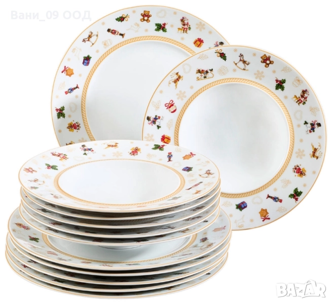 Коледен сервиз за хранене , снимка 1