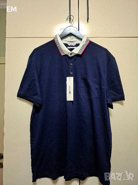 Calvin Klein-мъжка тениска с яка-XL, снимка 1