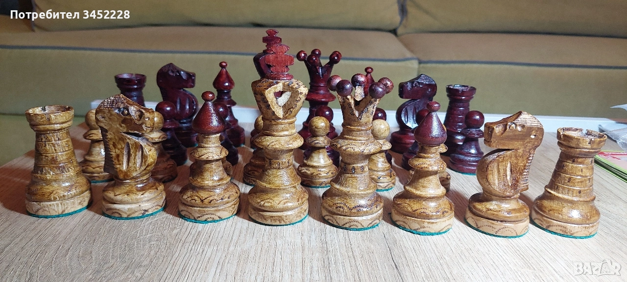 фигури за шах дърворезба големи за ценители , снимка 1