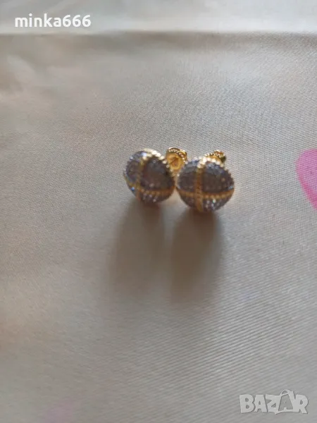 Красиви златни обеци., снимка 1
