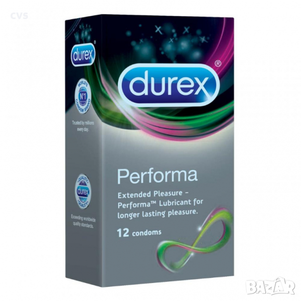Презервативи Durex Performa, За по-дълготрайно удоволствие - 12броя , снимка 1