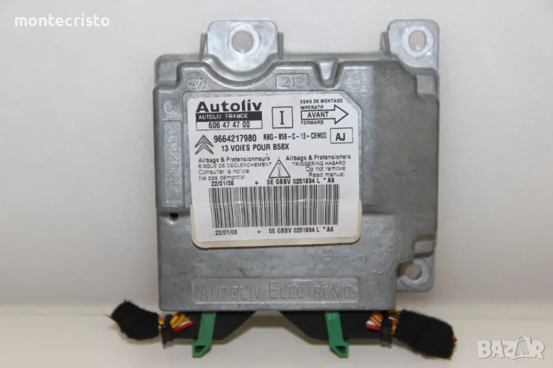 Централа airbag Citroen C4 Picasso (2006-2014г.) 9664217980 / 606 47 47 00 / 606474700, снимка 1