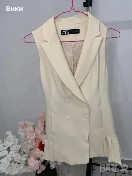 Zara рокля, сако, елек размер XS, подходяща и за S, снимка 1