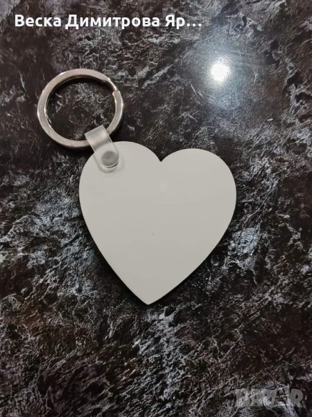 Ключодържател под формата на сърце с снимка на клиента, снимка 1