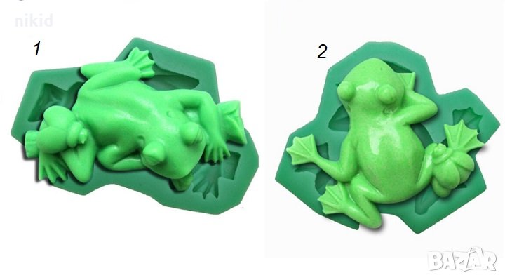 3D 2 вида голяма жаба силиконов молд за украса декор торта фондан шоколад гипс сапун, снимка 1