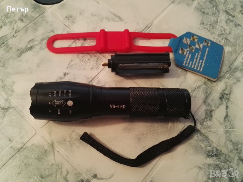 Фенер, LED, мощен, прожектор, модел V6, снимка 1