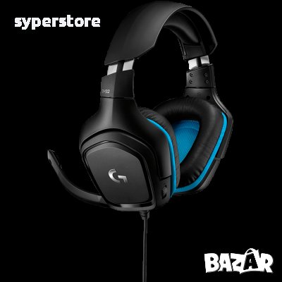 Слушалки с микрофон USB 7.1 Surround LOGITECH G432 LEATHERETTE  геймърски SS301446, снимка 1