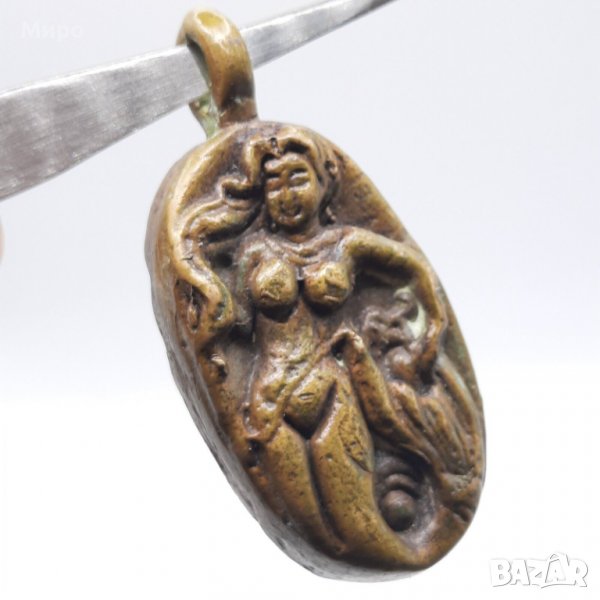 СТАР БРОНЗОВ МЕДАЛЬОН ВИСУЛКА ЕРОТИКА ЕРОТИЧЕН , снимка 1