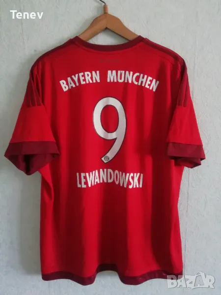 Bayern Munich Lewandowski Adidas 3XL оригинална тениска фланелка Байерн Мюнхен Левандовски 2015/2016, снимка 1