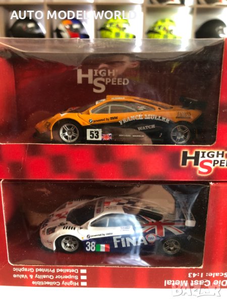 Колекция метални колички Мclaren F1 GTR LE MANS мащаб 1:43 нови, снимка 1