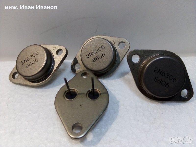 2N6306 транзистори 250V, 8A, 125W, Корпус: ТО-3, снимка 1