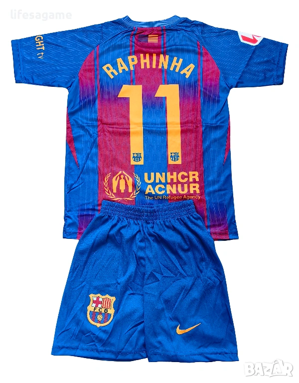 Детски футболен екип Барселона Рафиня комплект Barcelona тениска Raphinha , снимка 1