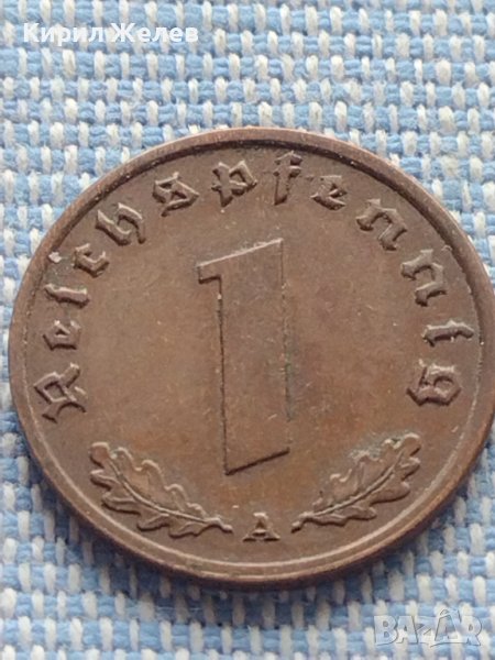 Монета 1 райхсфенинг 1939г. Германия Трети Райх със СВАСТИКА за КОЛЕКЦИЯ 17273, снимка 1