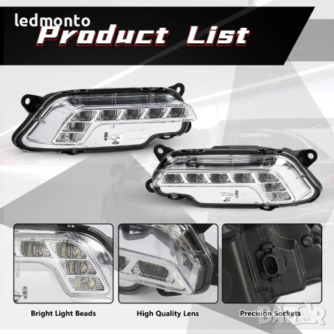 LED дневни светлини за Mercedes W212 E350 E550 C207, снимка 5 - Части - 51924724