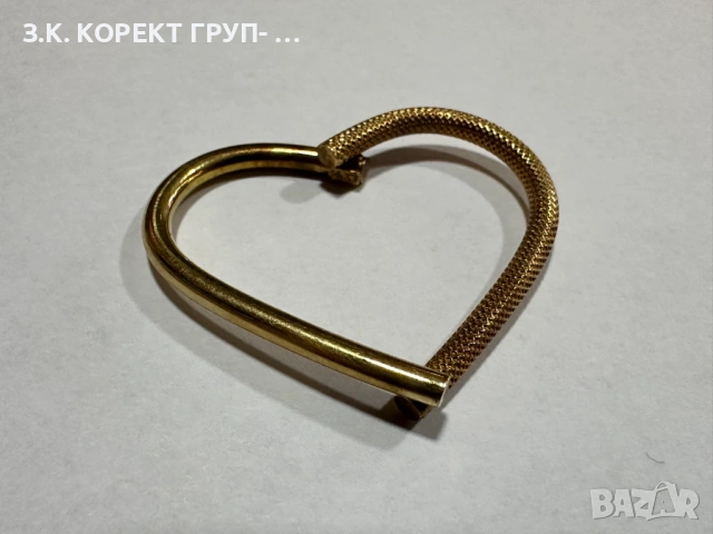 Златна фигура сърце 14К – 1.12 гр