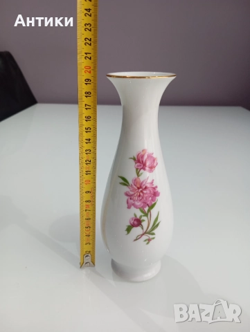 Стара порцеланова ваза , снимка 4 - Вази - 52661654