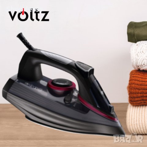 Ютия Voltz OV51050D, 2600W, 300мл., Черен, 2 ГОДИНИ ГАРАНЦИЯ, снимка 2 - Ютии - 44165281