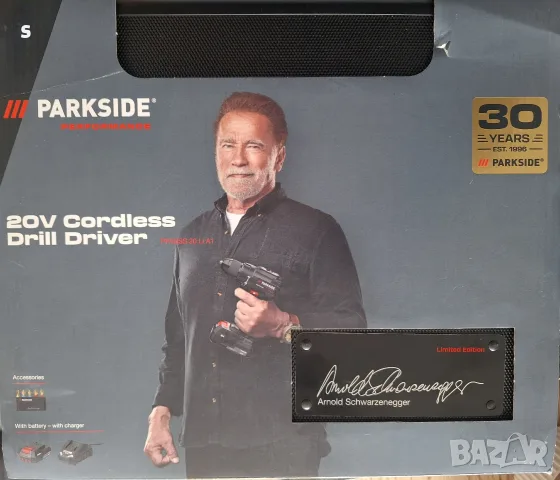 акумулаторна бормашина на Парксайд 20В Parkside Performance 20V PPABSS A1 с батерия и зарядно