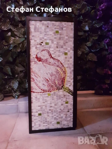 Градински фенер - флорална мозаечна декорация, снимка 2 - Други - 50584638