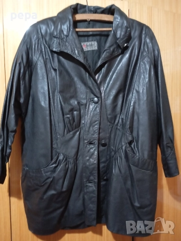 Черно яке, естествена кожа