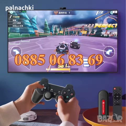 Безжична ретро конзола Q9Pro с Android 16, 40000+ игри, 2GB, HD с два джойстика, телевизионна игра, снимка 5 - Други игри и конзоли - 52419247