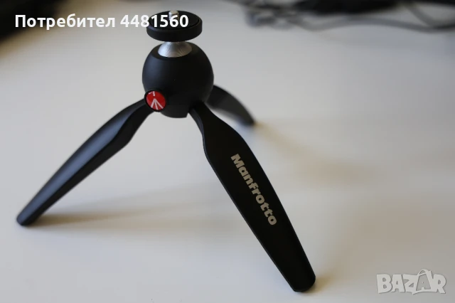 Мини статив Manfrotto PIXI Mini Table Top Tripod (Black), снимка 1