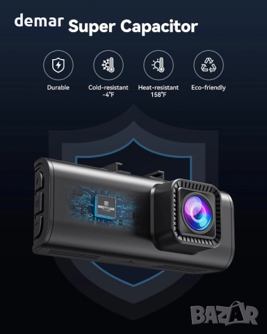 REDTIGER 4K Двойна видеорегистраторна камера, STARVIS 2 сензор, 128GB, снимка 7 - Аксесоари и консумативи - 52972699
