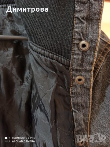 Подплатено дънково яке, снимка 3 - Якета - 29380554