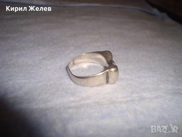СТАР РЕТРО ВИНТИДЖ СРЕБЪРЕН ПРЪСТЕН ВИСОКА ПРОБА СРЕБРО РЪЧНА ИЗРАБОТКА СТИЛЕН КРАСИВ 28723, снимка 9 - Пръстени - 37277529