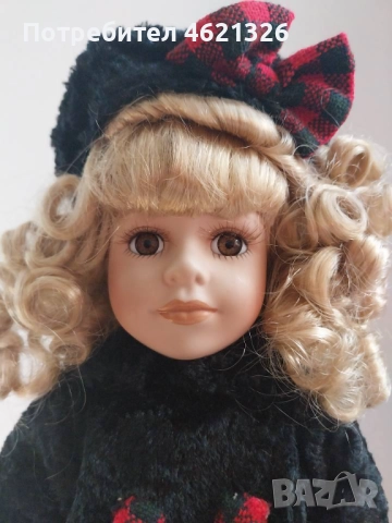 Винтидж порцеланова кукла зимна като ново от колекцията Collector's Choice, снимка 8 - Декорация за дома - 52155685