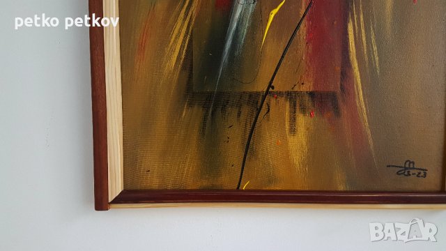 Абстрактна картина Lone, снимка 6 - Картини - 40109443