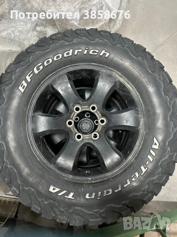 5бр гуми с джанти Toyota 6x139.7 с гуми BF GOODRICH All Terrain KO2 265/70/17