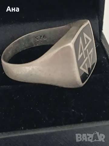 Красив сребърен пръстен маркиран #ДР, снимка 3 - Пръстени - 44326911