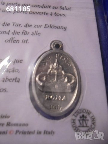 медальон плакет на папа Йоан Павел II и Сен Жан, снимка 4 - Други ценни предмети - 37218985