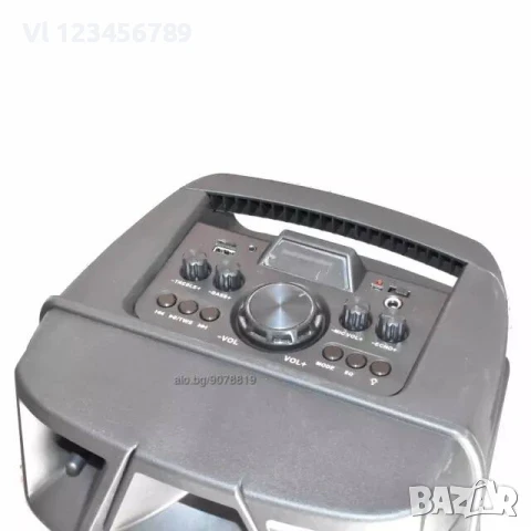 Преносима караоке колона ZQS-8210 2х8 инча микрофон, снимка 5 - Bluetooth тонколони - 50796332