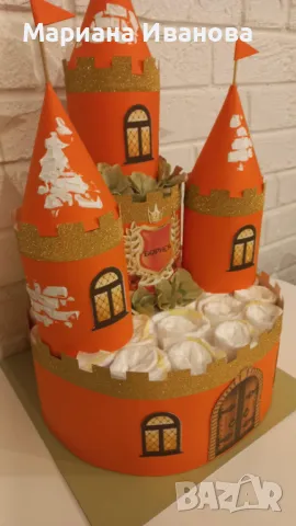 замък от памперси, снимка 4 - Пелени, памперси - 47809291