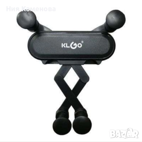 Гравитационна стойка за телефон за кола KLGO Z19 – 360° въртене, монтаж на климатична решетка, снимка 4 - Аксесоари и консумативи - 52933932