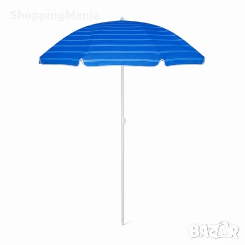 Плажен чадър Muhler U5016 – 130x180 см, с метална конструкция и устойчив TNT плат, снимка 1