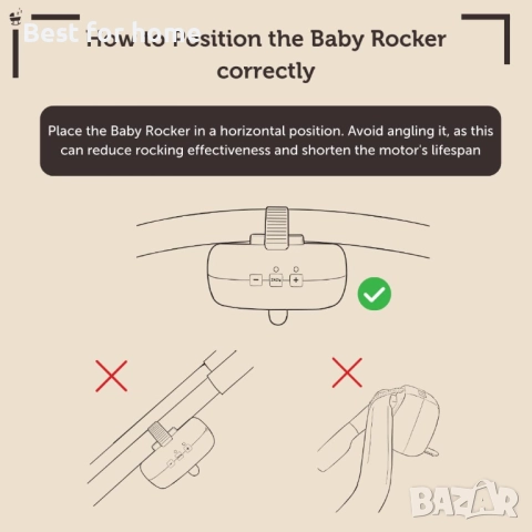 Автоматична бебешка люлка ZAZU Robby, снимка 4 - За бебешки колички - 52362810