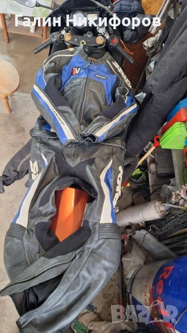 кожен мото екип SPIDI 54 L, снимка 3 - Спортни дрехи, екипи - 54270511