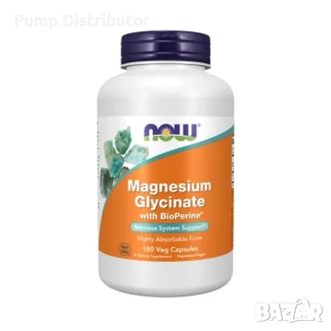 NOW Foods Magnesium Glycinate with BioPerine® | Highly Absorbable Magnesium Bisglycinate