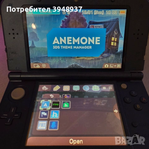 New Nintendo 3DS XL синьо 64GB с хак и много игри, снимка 3 - Nintendo конзоли - 53142847