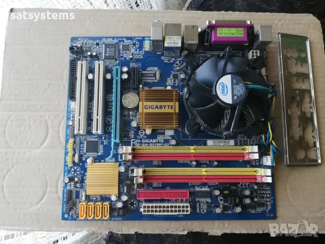 Дънна платка Gigabyte GA-G31MF-S2 Socket 775 CPU+FAN+RAM, снимка 4 - Дънни платки - 48065657