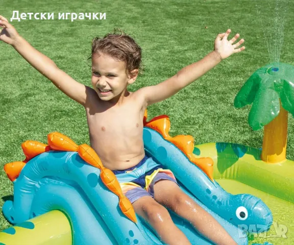 Надуваем център за игра Intex Little Dino Дино, 191х152х58 см, PVC, за деца, снимка 5 - Надуваеми играчки - 49925860