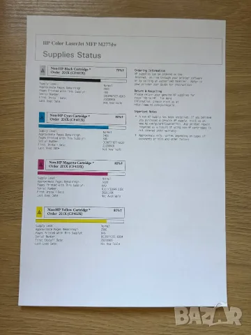 HP Color LaserJet Pro MFP M277dw цветен лазерен принтер МФУ, снимка 4 - Принтери, копири, скенери - 55876589