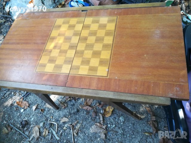 НЕВИЖДАНА СТАРА МАСА ЗА ШАХ АНТИК-FULL HD, снимка 4 - Колекции - 30178964