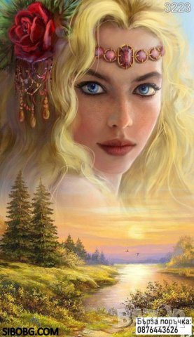 Диамантен гоблен Феята на реката   , снимка 1