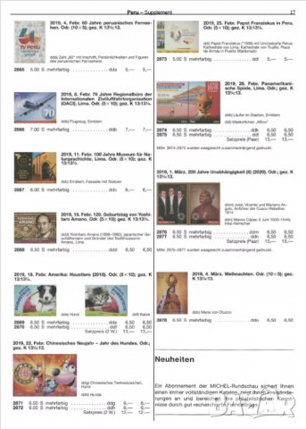 От Михел 6 каталога(компилации)2022 за държави от Южна Америка (на DVD), снимка 9 - Филателия - 38869779