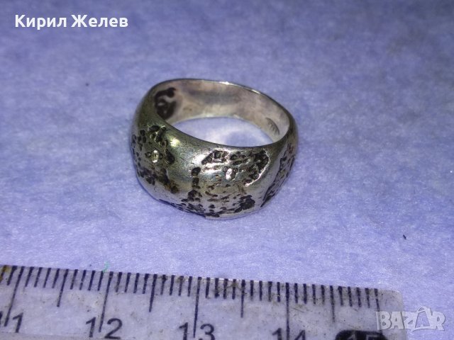 ВЕЛИКОЛЕПЕН СКЪПОЦЕНЕН АВТОРСКИ МАРКОВ СРЕБЪРЕН ПРЪСТЕН СРЕБРО със СИНТЕТИЧНИ ДИАМАНТИ 41067, снимка 11 - Пръстени - 42866755