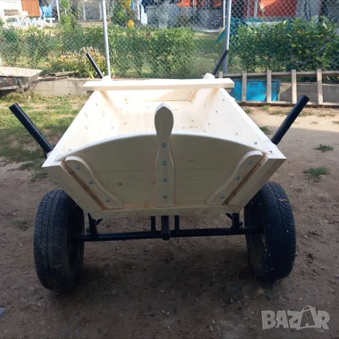 Дървен сандък за каруца , снимка 4 - Куфари с инструменти - 56282376